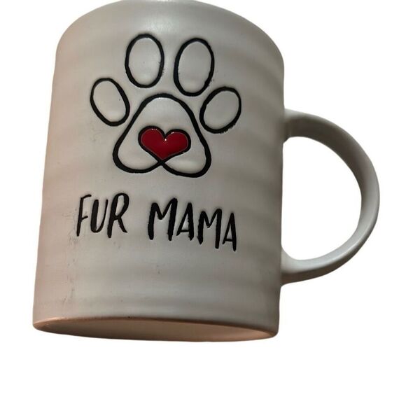 *NEW* Fur Mama Coffee Mug Ceramic w/ Mom Paw - Picture 4 of 6